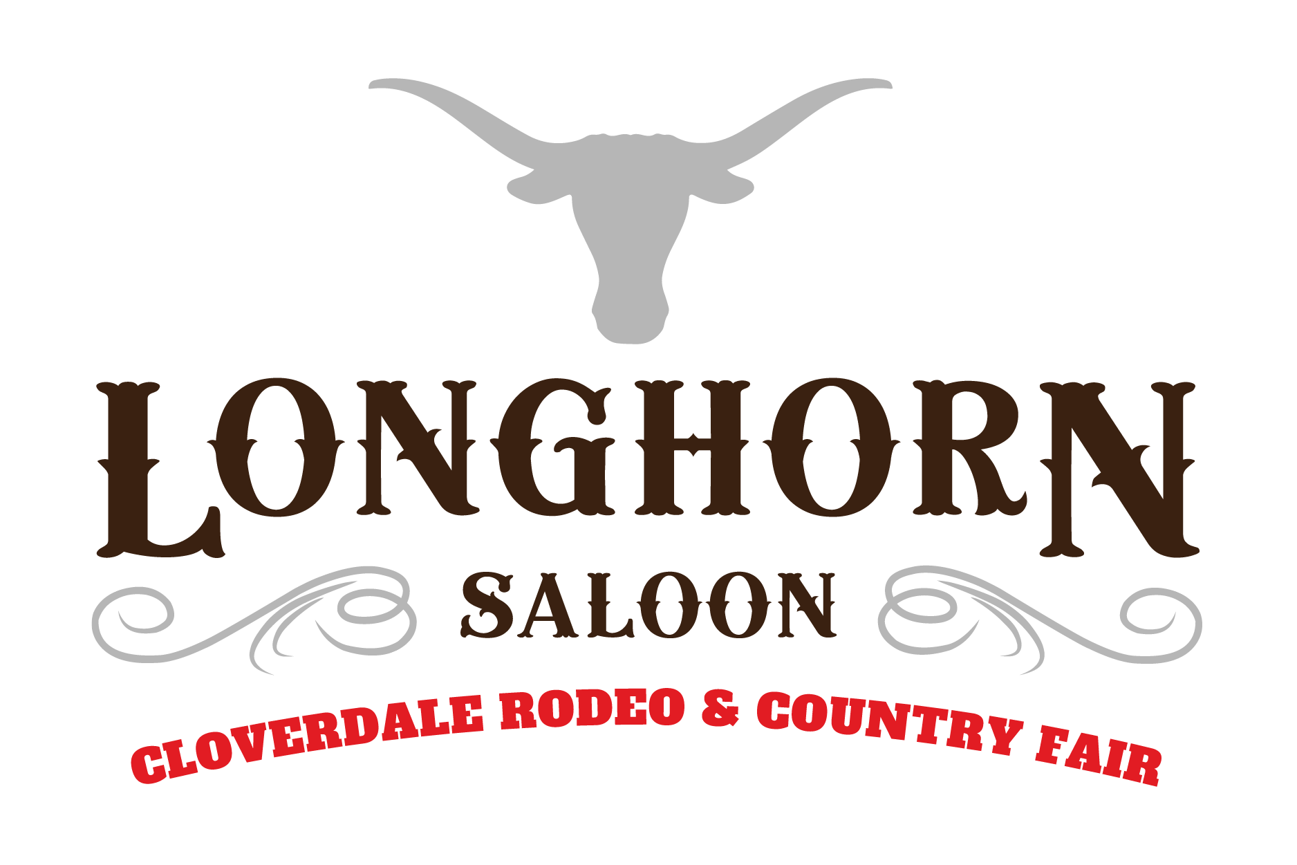 Longhorn Saloon at the Cloverdale Rodeo and Country Fair Logo