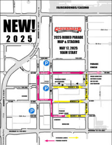 Updated 2025 Cloverdale Rodeo Parade Map