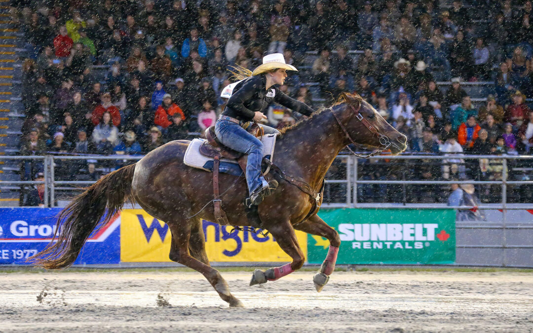 2025 - Pool A Go 1 Winner - Barrel Racing - Brooke Wills - Photo Credit to Sean Libin