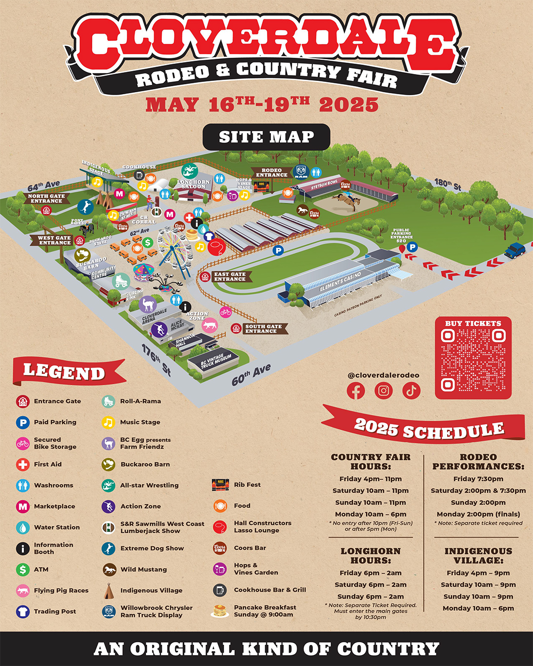 2025 Cloverdale Rodeo and Country Fair Map