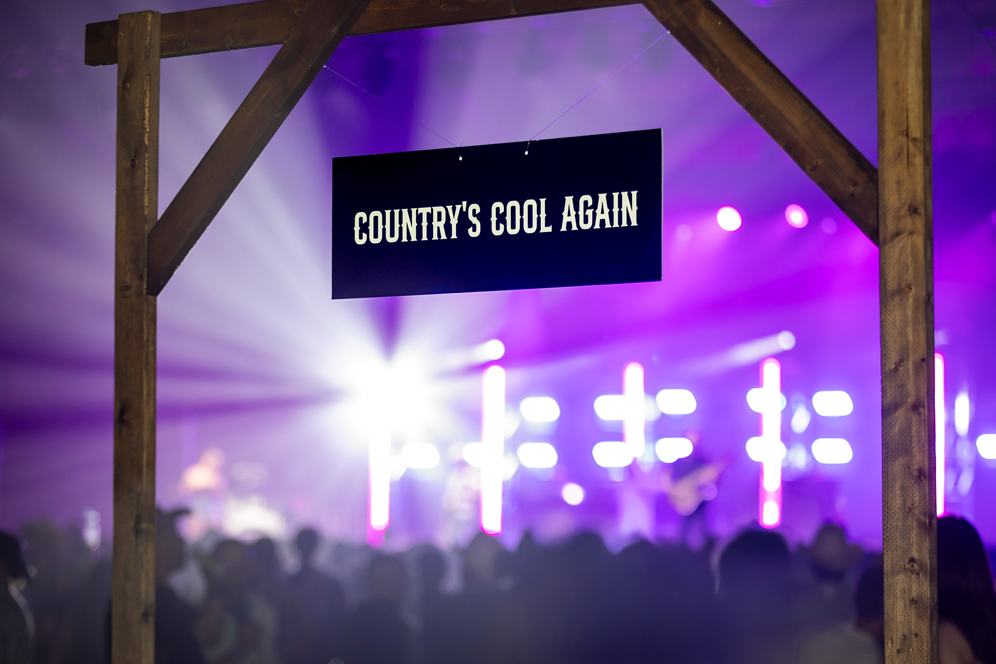 JBP20796-A1 - Country's Cool Again - web A sign on a Longhorn VIP suite - Country's Cool Again
