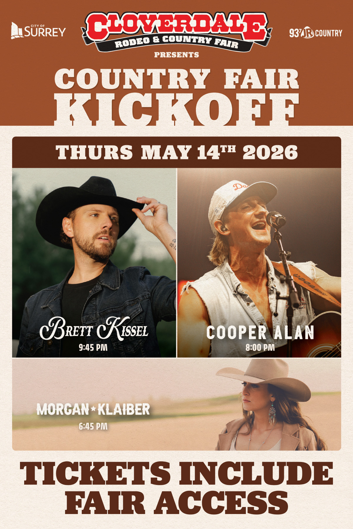 2026 Country Fair Kickoff Concert Headliners