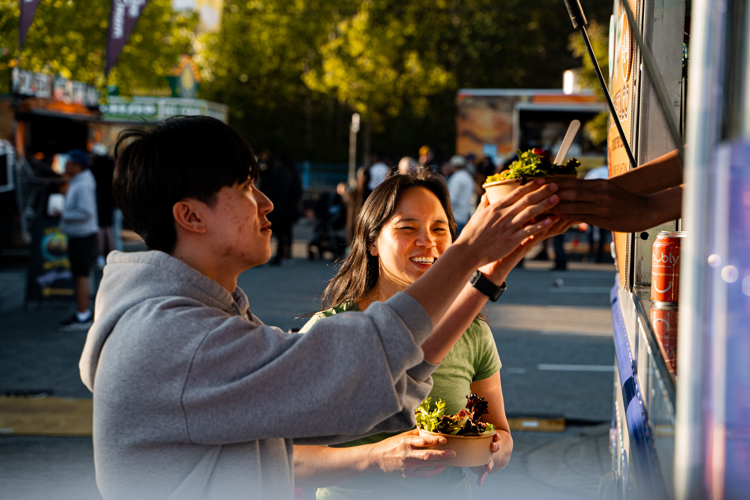 Food Truck with an order up on the pass