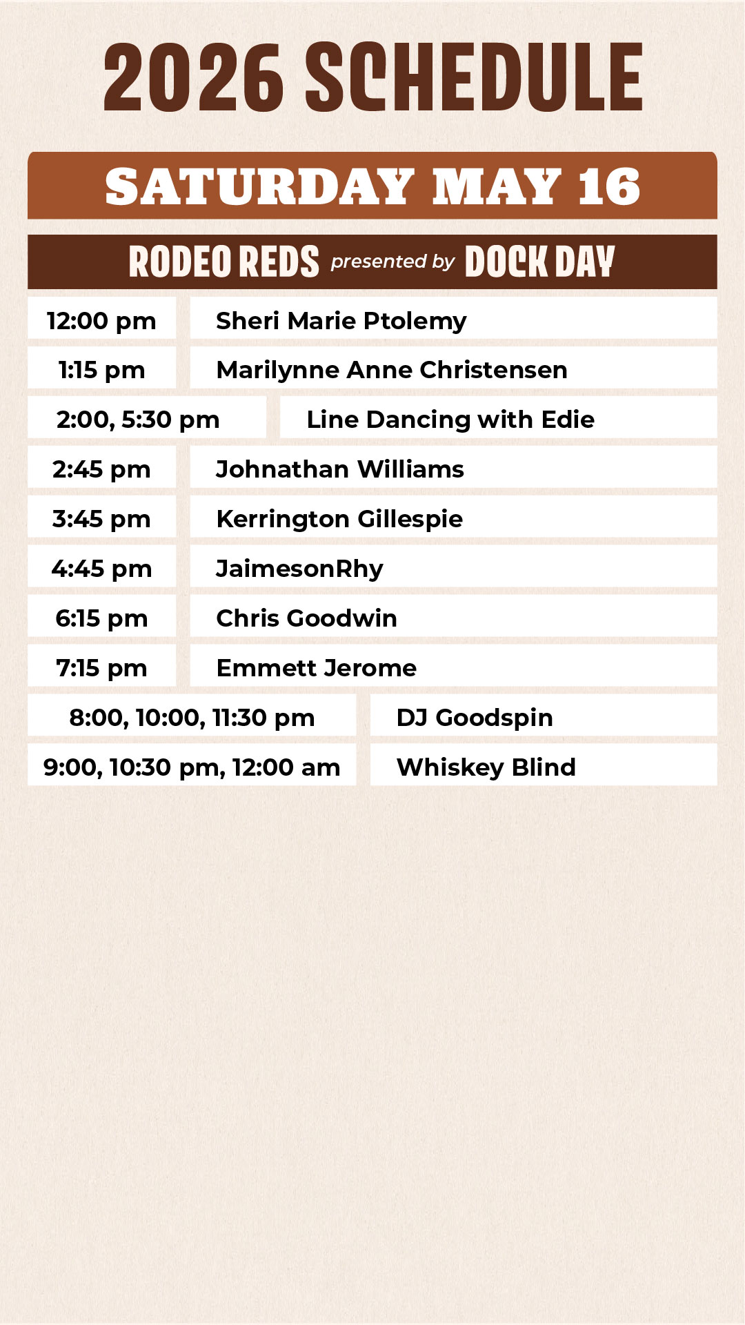 2026 Rodeo Reds Schedule - Page 2