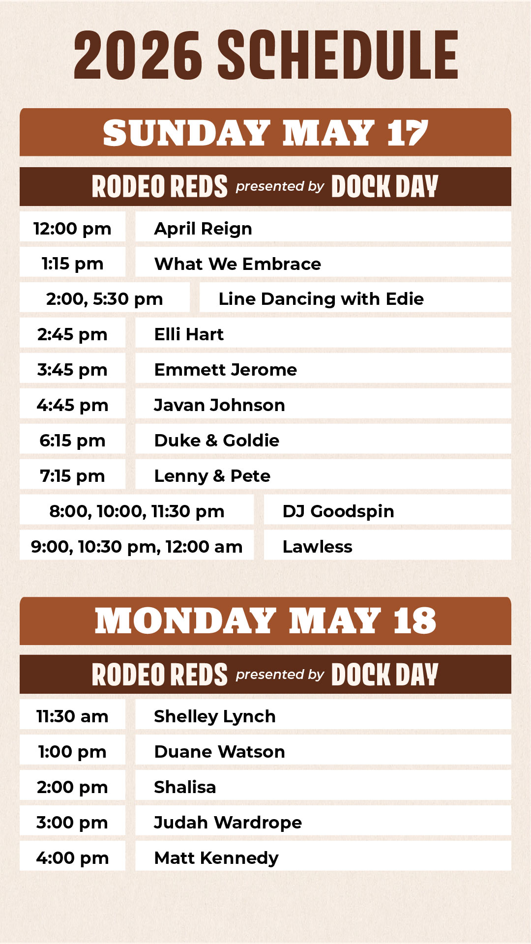 2026 Rodeo Reds Schedule - Page 3