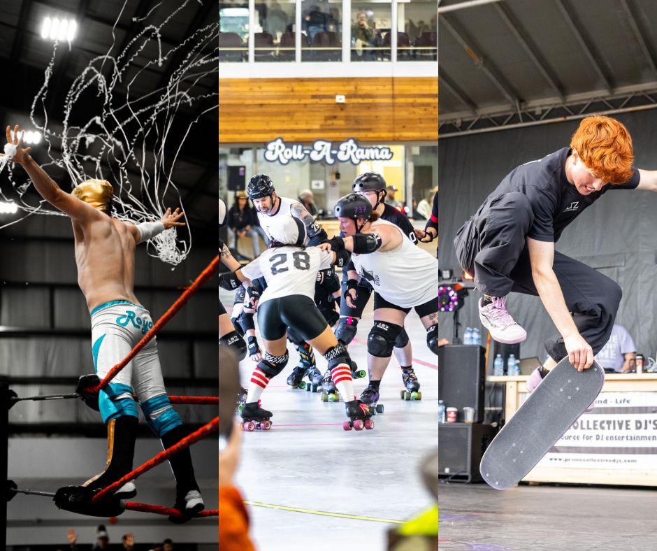 Action at the Cloverdale Rodeo 