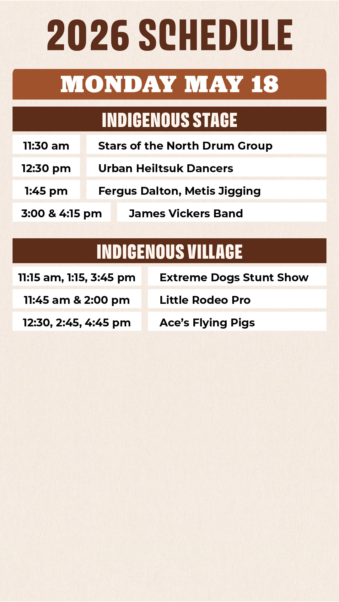 2026 Indigenous Village Schedule - Page 4